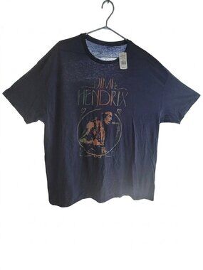 New Mark's Work Wearhouse Jimi Hendrix Graphic Tee Navy Blue 3XL